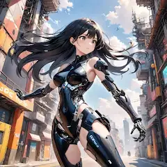 ネオン街のサイバネティック戦士