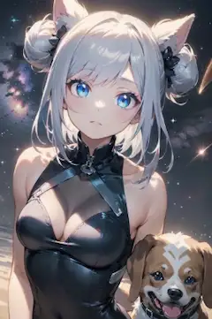 4号ちゃんにワンちゃんそえて♪