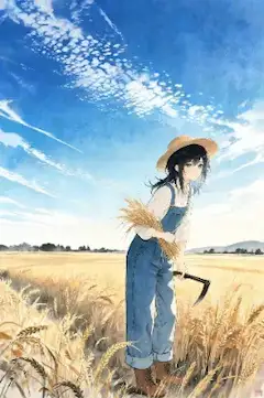 遠く広い空の下で。