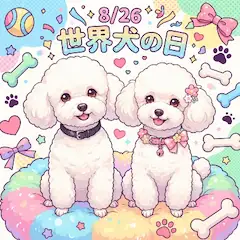 8/26 世界犬の日（ルーク、メイ）