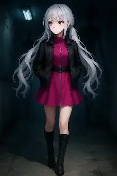 地下道にて