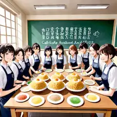 カフェ部の大当たりランチ、(作りすぎ？そうでもない？)