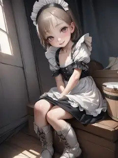 メイド服の女の子