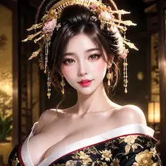 金彩を纏う花魁の美