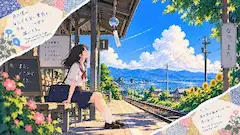 夏の駅で輝く、普通の日の記憶
