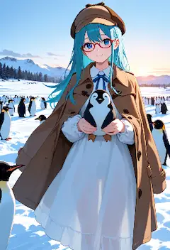 雪原のペンギン探偵と秘密の出会い