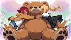 巨大テディベアとの夢のような午後