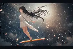 星空を駆ける鉛筆の少女