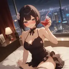 夜景の見える部屋