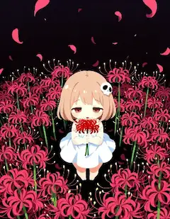 彼岸花の記憶に寄り添う少女
