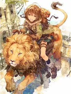 獅子乗り少女の古都冒険。