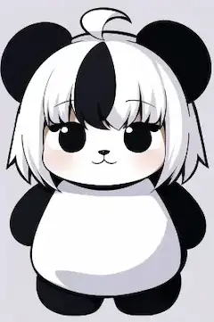 ジャイアントパンダ、ちびキャラと入れたら鬼かわいいのが出たのだが