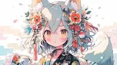 花舞う狐娘の春の秘密