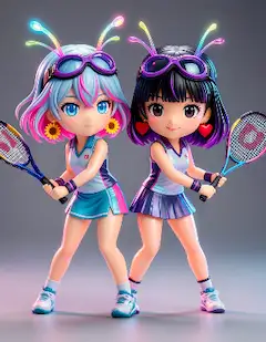 鼻ノ水プロダクション２大トップモデル　雫ちゃんと美咲さんの人形ができました。
