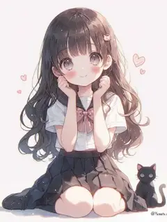 猫のヘアピン、似合うかな？