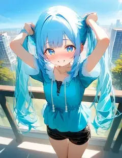 長い長い髪♬
