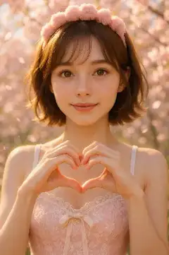 桜の約束、心のハート