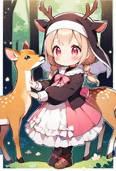 シカとシスターちゃん