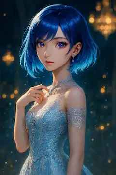 青い髪の姫と幻の夜会