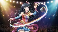 虹の軌跡を紡ぐステージの魔法少女