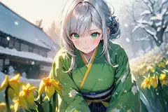 雪中花（せっちゅうか、水彩）