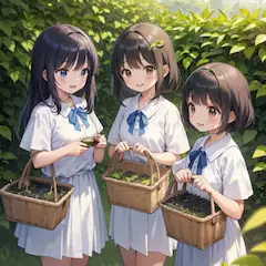 茶畑でお茶摘み体験