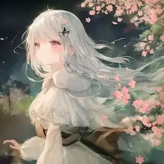 雪と桜とアゲハ蝶