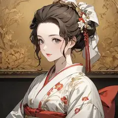 優雅な微笑み