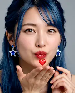 リンちゃん💙投げキッス😘