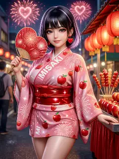 美咲さん　花火と縁日
