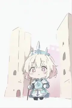お城を守っている騎士ちゃん