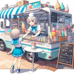 海辺のキッチンカー