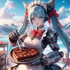 ご主人さま、ハートチョコケーキはいかがでしょうか