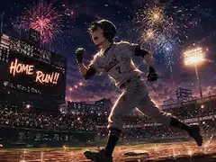 花火舞う夜に刻む、青春の決勝ホームラン