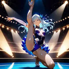 青い蝶の舞姫、星降るステージ