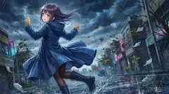 雨の夜に笑顔を散らす疾走