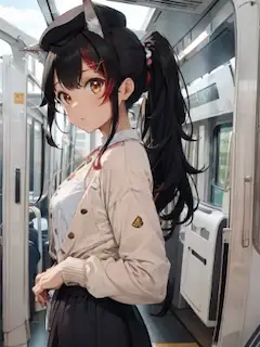 電車にて
