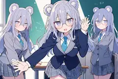 ネクタイブレザーなくまみみちゃんたち
