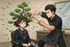 凡才に盆栽が生える厄災
