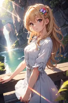渓谷の朝