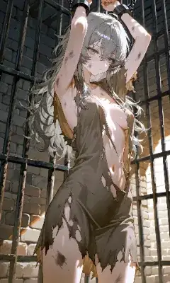 牢獄の銀髪少女