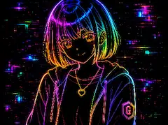 ネオンなアオイ