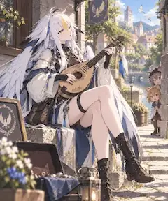 白翼の吟遊詩人が街に届ける調べ