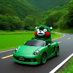 緑の中を走り抜けてく 新緑なポルシェ🎵