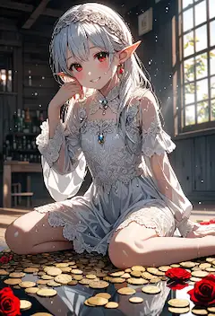 エルフ姫の金貨と薔薇の記憶