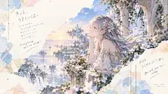 空の城で未来を夢見る銀髪の少女