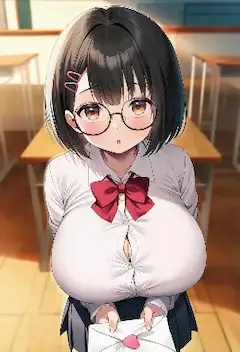 眼鏡少女の突然のラブレター