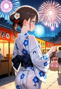 白い浴衣はご注意
