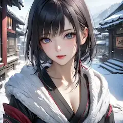 雪街の青い瞳