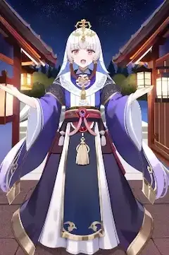 巫女になった更科姫（鬼女・紅葉）